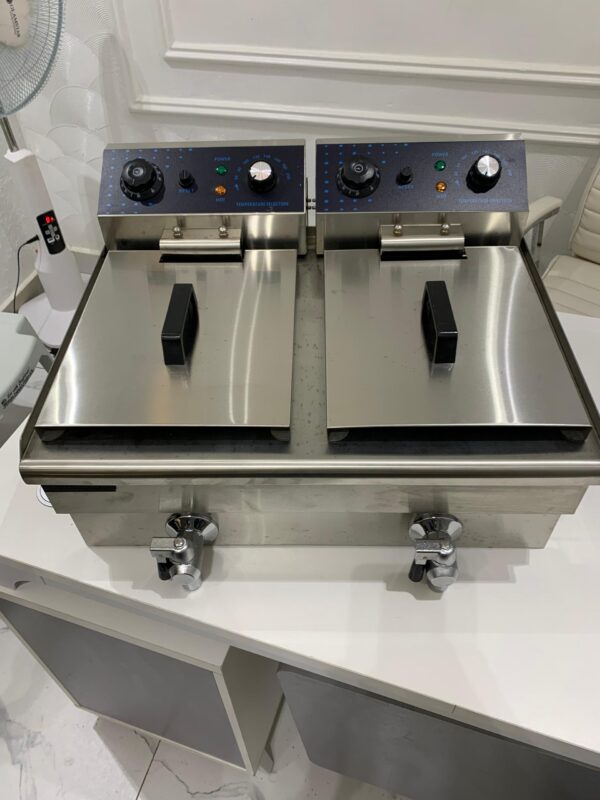 Double basket deep fryer