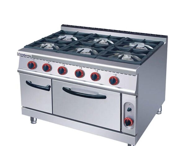 6B Gas Cooker with Oven – Powerful & Efficient Cooking for Professional Kitchens 🔥🍽️